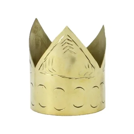 Corona Dorada 5 x 4 cm Pequeña (Eleggua) Artesanal