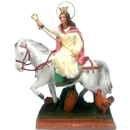 Santa Barbara a Caballo 34 x 26 cm (Con Corona) | Tienda Esotérica Changó