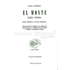Monte (Igbo-Finda) (Lydia Cabrera) | Tienda Esotérica Changó