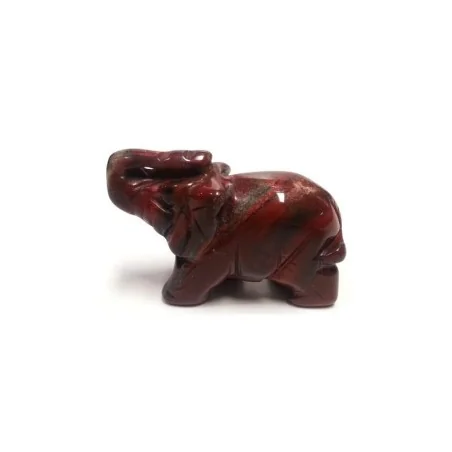 Mineral Forma Elefante Jaspe Rojo 5 x 3 cm