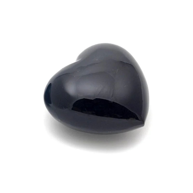 Mineral Forma Corazon Obsidiana Negro 45 x45 x15 mm
