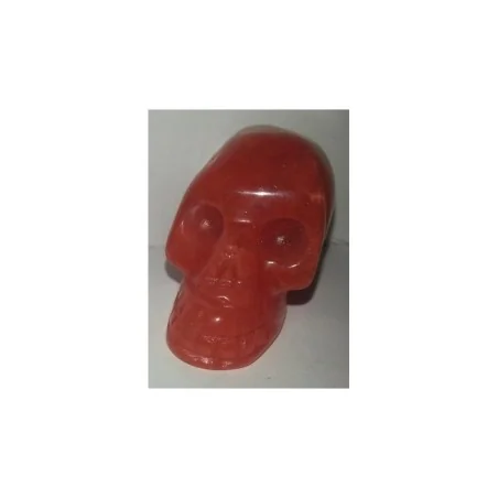 Mineral Forma Calavera Cuarzo Cereza 5 x 3.5 cm | Tienda Esotérica Changó