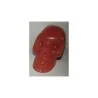 Mineral Forma Calavera Cuarzo Cereza 5 x 3.5 cm | Tienda Esotérica Changó