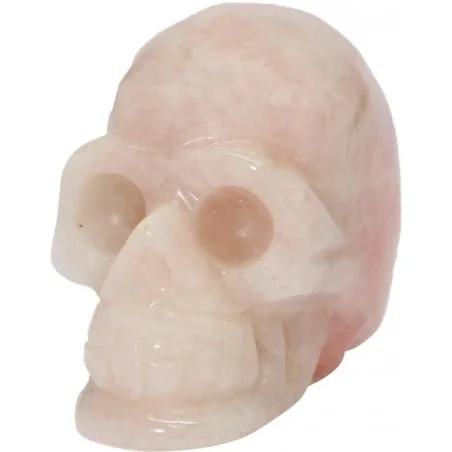 Mineral Forma Calavera Cuarzo Rosa 8 x 5.5 cm | Tienda Esotérica Changó