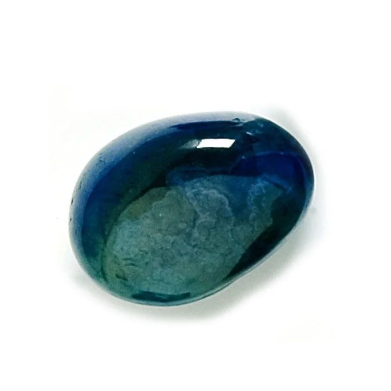 Mineral Gema Rodada Agata Azul 40 mm (1 UNIDAD)