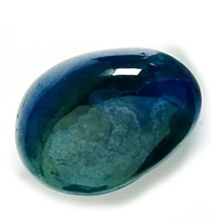 Mineral Gema Rodada Agata Azul 40 mm (1 UNIDAD)