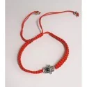 Pulsera Hilo Roja Nudo Plano Trenzado Mano de Fatima c/ Ojo Turco (Corredizo) | Tienda Esotérica Changó