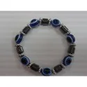 Pulsera Simil Cristal Ojo Turco Azul (Contra Mal de Ojo) (Elastica) | Tienda Esotérica Changó