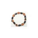 Pulsera Simil Cristal Ojo Turco Naranja (Contra Mal de Ojo) (Elastica) | Tienda Esotérica Changó