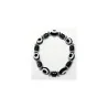 Pulsera Simil Cristal Ojo Turco Negro (Contra Mal de Ojo) (Elastica) | Tienda Esotérica Changó