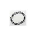 Pulsera Simil Cristal Ojo Turco Blanca (Contra Mal de Ojo) (Elastica) | Tienda Esotérica Changó