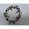 Pulsera Simil Cristal Ojo Turco Blanca c/Simbolos (Contra Mal de Ojo ) (Elastica) | Tienda Esotérica Changó