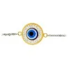 Pulsera Ojo Turco Dorado Brillante (Acero) | Tienda Esotérica Changó