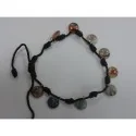 Pulsera Hilo Trenzado Motivos Santos (Marron) (Ajustable) | Tienda Esotérica Changó