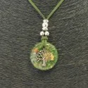 Collar Orgon Arbol de la Vida Verde (3,2 cm Ajustable) | Tienda Esotérica Changó