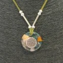 Collar Orgon Flor de la Vida Verde (3,2 cm Ajustable) | Tienda Esotérica Changó