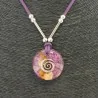 Collar Orgon Espiral Morado (3,2 cm Ajustable) | Tienda Esotérica Changó