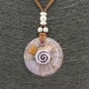 Collar Orgon Espiral Beige (3,7 cm Ajustable) Marron | Tienda Esotérica Changó