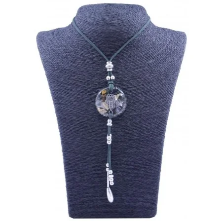 Collar Orgon Mano de Fatima Verde con Abalorios (3,7 cm Ajustable) | Tienda Esotérica Changó