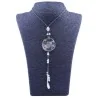 Collar Orgon Mano de Fatima Verde con Abalorios (3,7 cm Ajustable) | Tienda Esotérica Changó