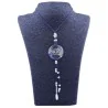 Collar Orgon Nudo Celta Azul con Abalorios (3,7 cm Ajustable) | Tienda Esotérica Changó