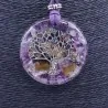 Collar Orgon Arbol de la vida brillantes Morado (5,4 cm Ajustable) | Tienda Esotérica Changó