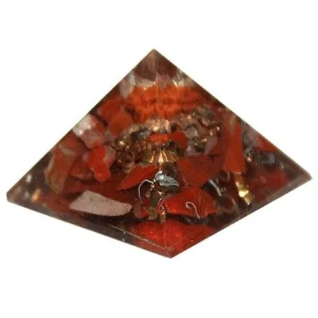 Orgon Piramide Mini Jaspe Rojo 3 x 3 x 2.5 cm | Tienda Esotérica Changó