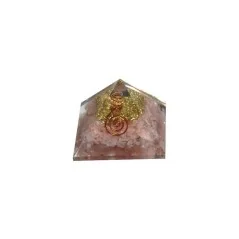 Orgon Piramide Cuarzo Rosa 7 x 7 cm | Tienda Esotérica Changó
