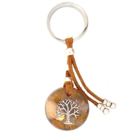 Llavero Orgon Arbol de la Vida Beige Marron (3,2 cm x 9.5cm largo) | Tienda Esotérica Changó