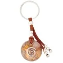 Llavero Orgon Espiral Beige Marron (3,2 cm x 9.5 cm largo) | Tienda Esotérica Changó