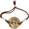 Pulsera Orgon Om Beige (3,2 cm Ajustable) Marron | Tienda Esotérica Changó