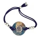 Pulsera Orgon Espiral Azul (3,2 cm Ajustable) | Tienda Esotérica Changó