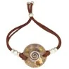 Pulsera Orgon Espiral Beige (3,2 cm Ajustable) Marron | Tienda Esotérica Changó