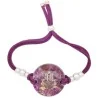 Pulsera Orgon Mano Fatima Morada (3,2 cm Ajustable) Morada | Tienda Esotérica Changó