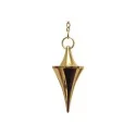 Pendulo Metal Cono Triangulo Dorado (Deluxe con caja y bolsa) (Sca) | Tienda Esotérica Changó