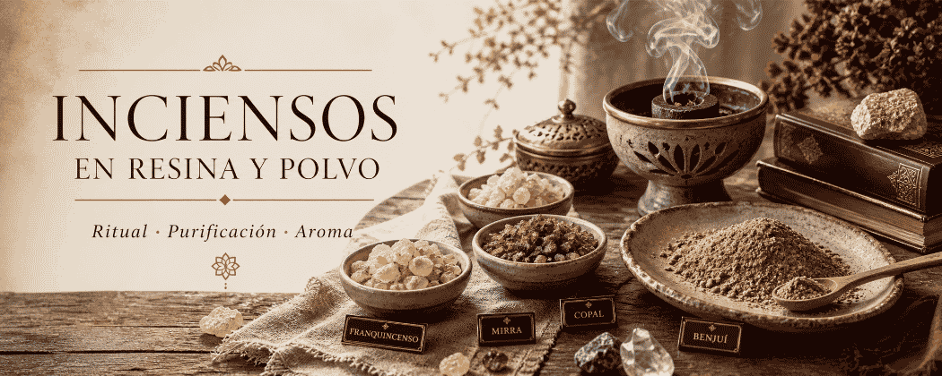 Inciensos en Resina y Polvo para Carbón