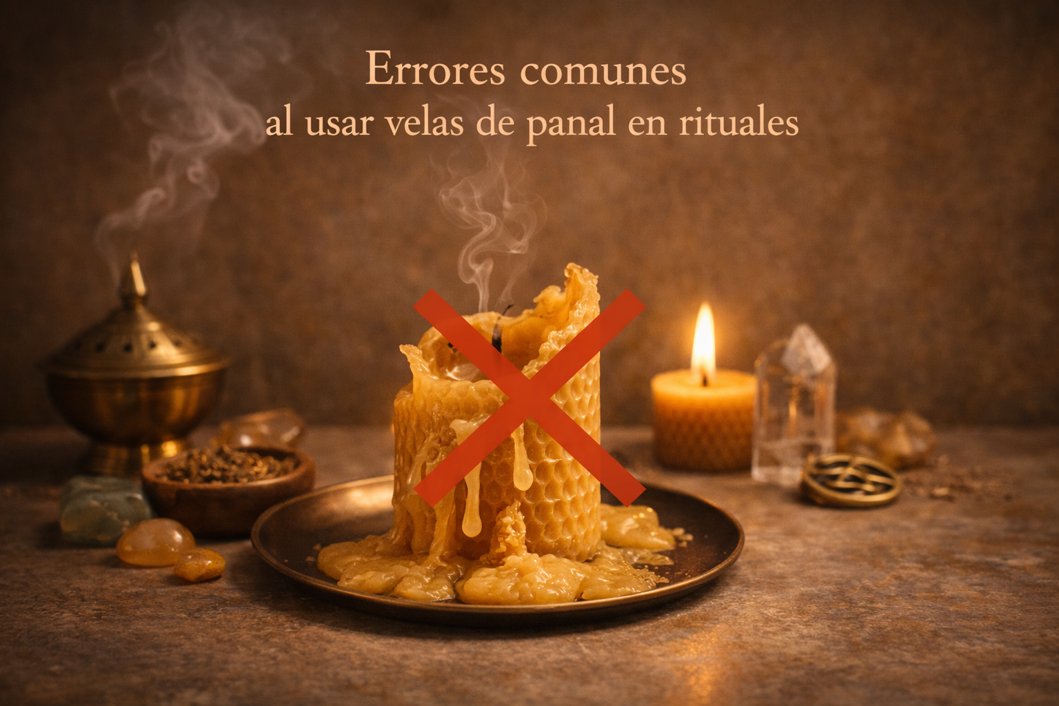 Errores frecuentes al usar velas de panal en rituales