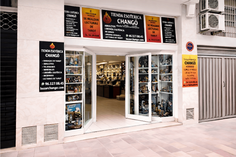 Tienda Esotérica Changó en Valencia fachada principal