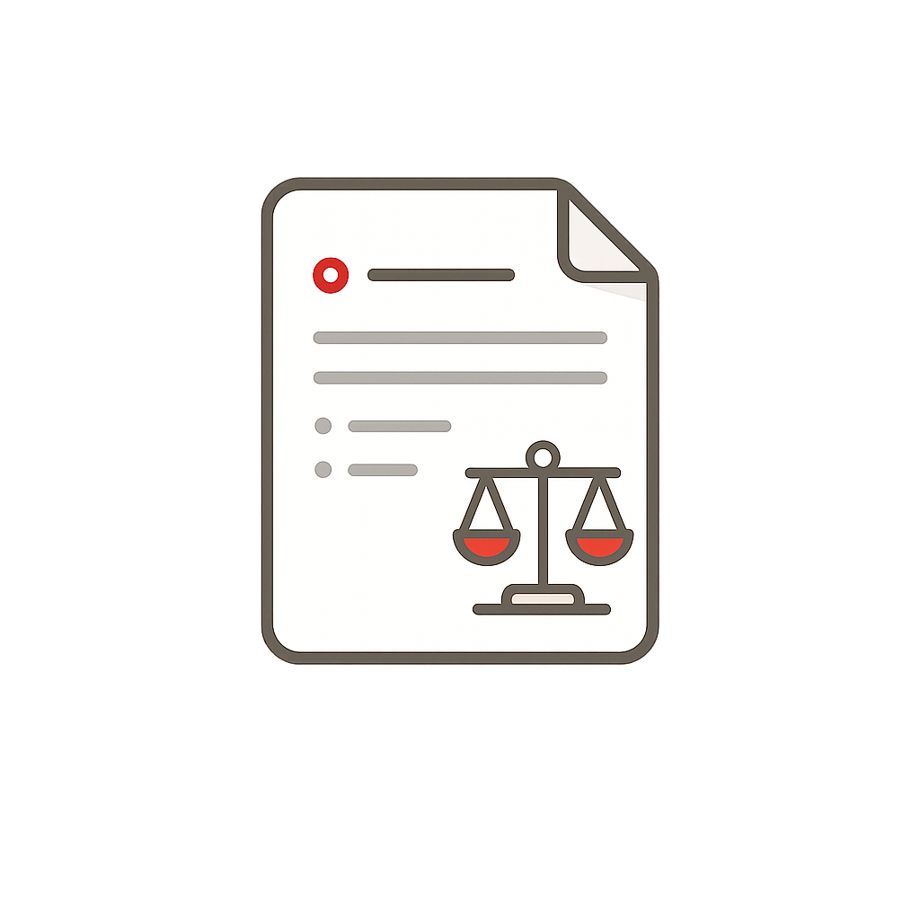 Icono documento legal