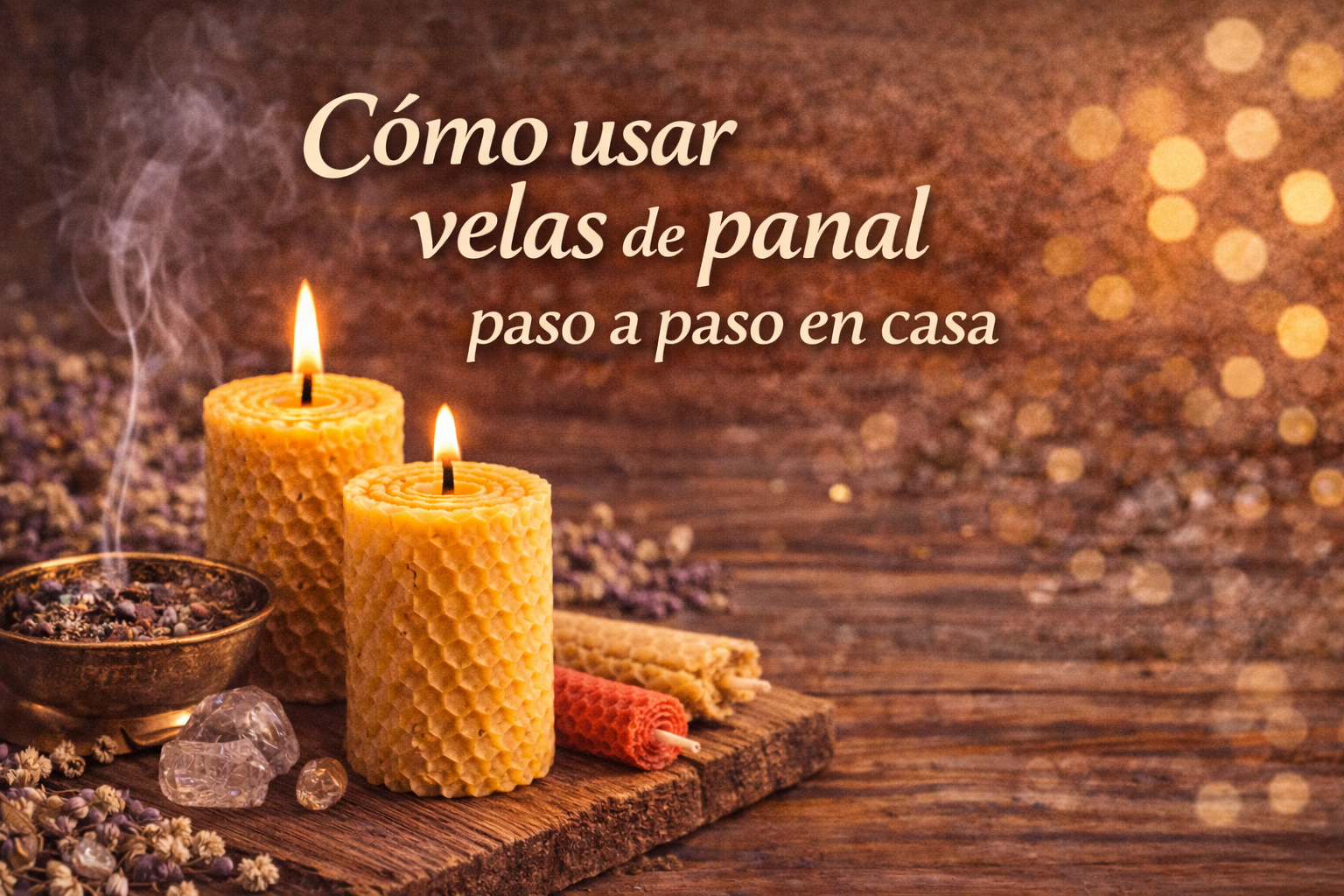 Cómo usar velas de panal paso a paso en casa: guía sencilla y ritual básico