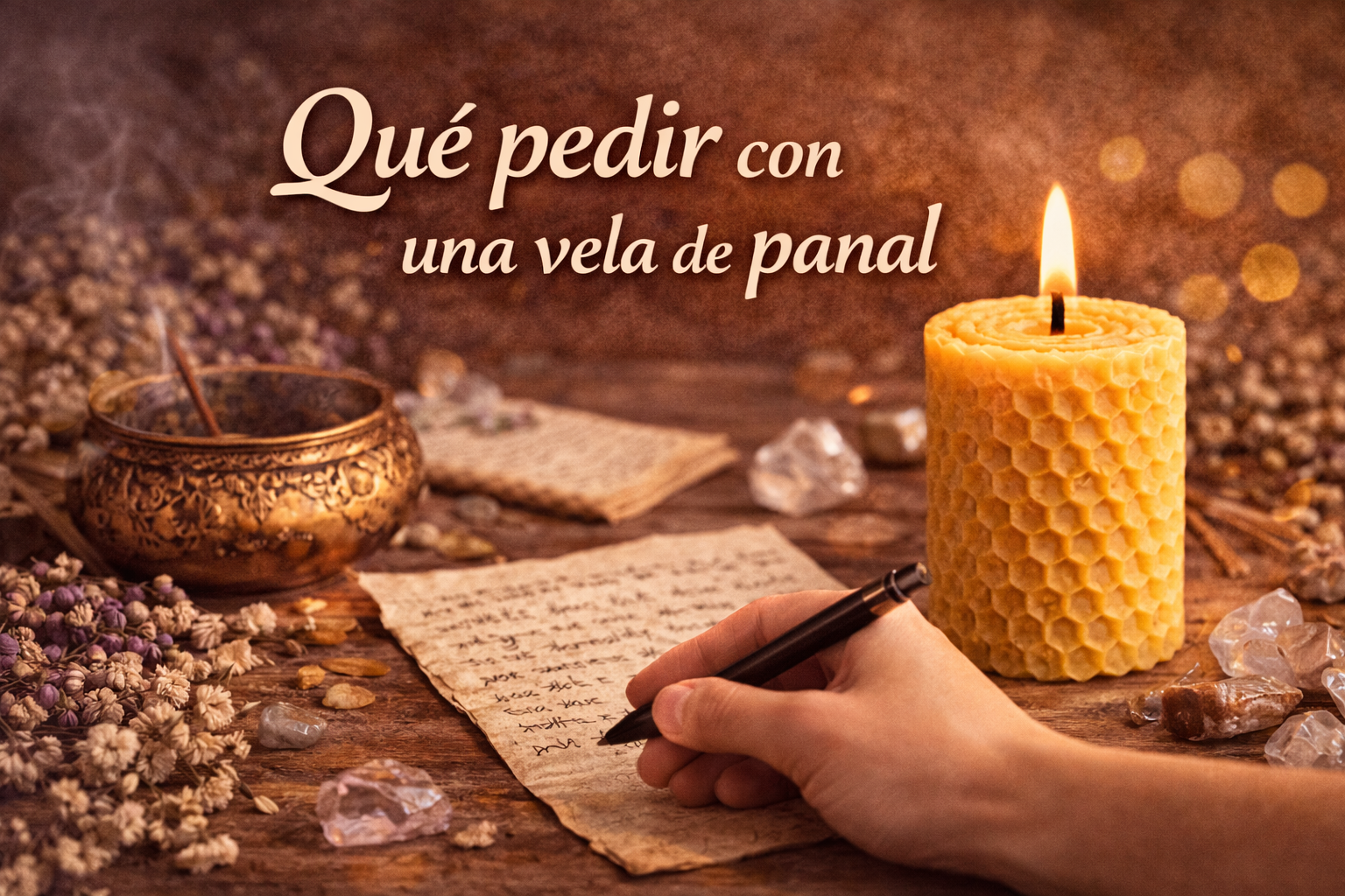 Qué pedir con una vela de panal: intenciones, ejemplos y cómo enfocarlo