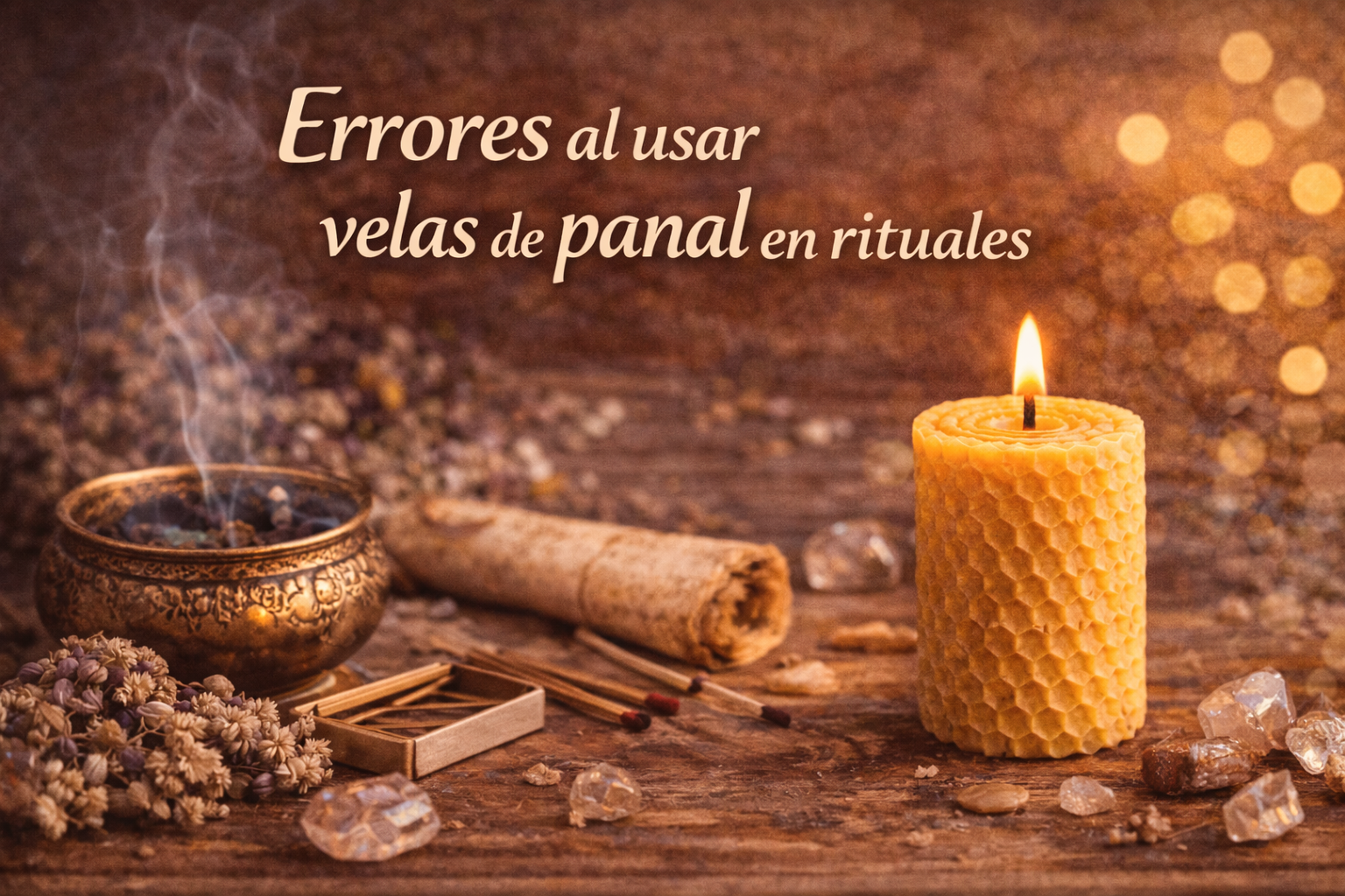 Errores al usar velas de panal en rituales: qué evitar y cómo hacerlo mejor