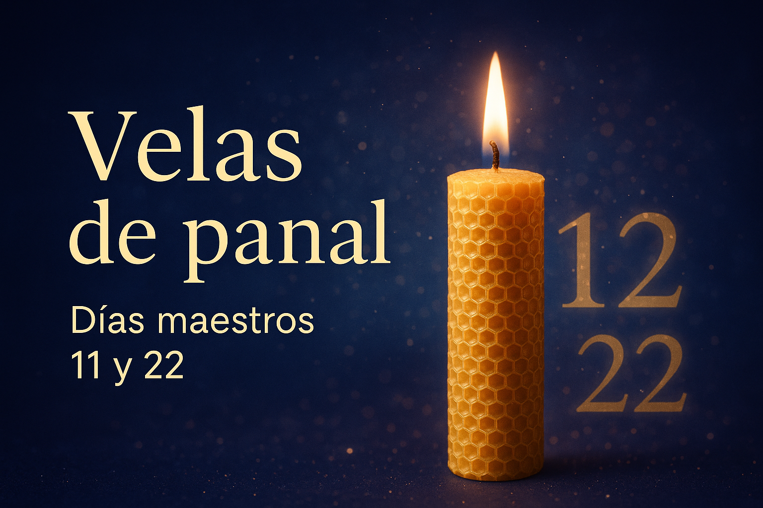 Velas de panal y los días maestros 11 y 22: significado, numerología y rituales espirituales